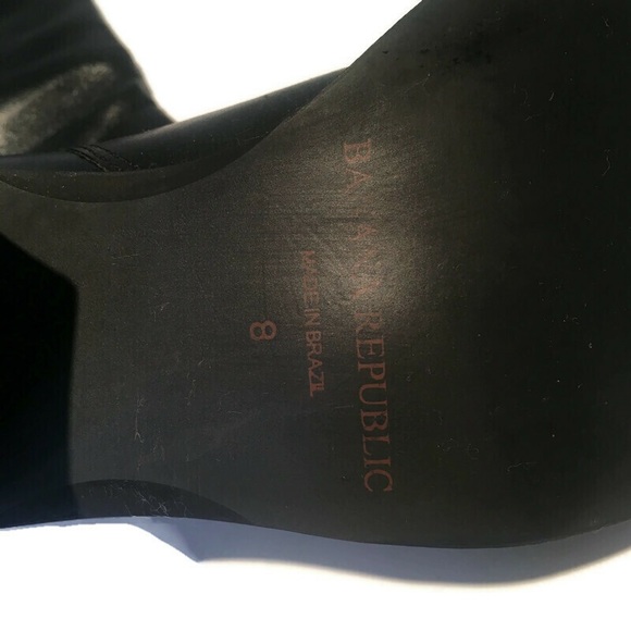 NWOT Banana Republic black leather boot, slip on 8 - Picture 10 of 15